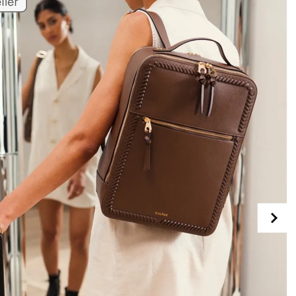 CALPAK Kaya 15 inch Laptop Backpack in Mocha